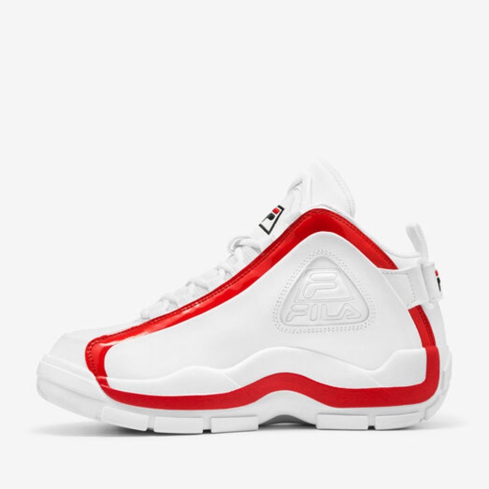Fila Grant Hill 2 OG Mid Mens Basketball Shoes White Red 1BM00637-114 NEW Size 9 - Picture 4 of 9